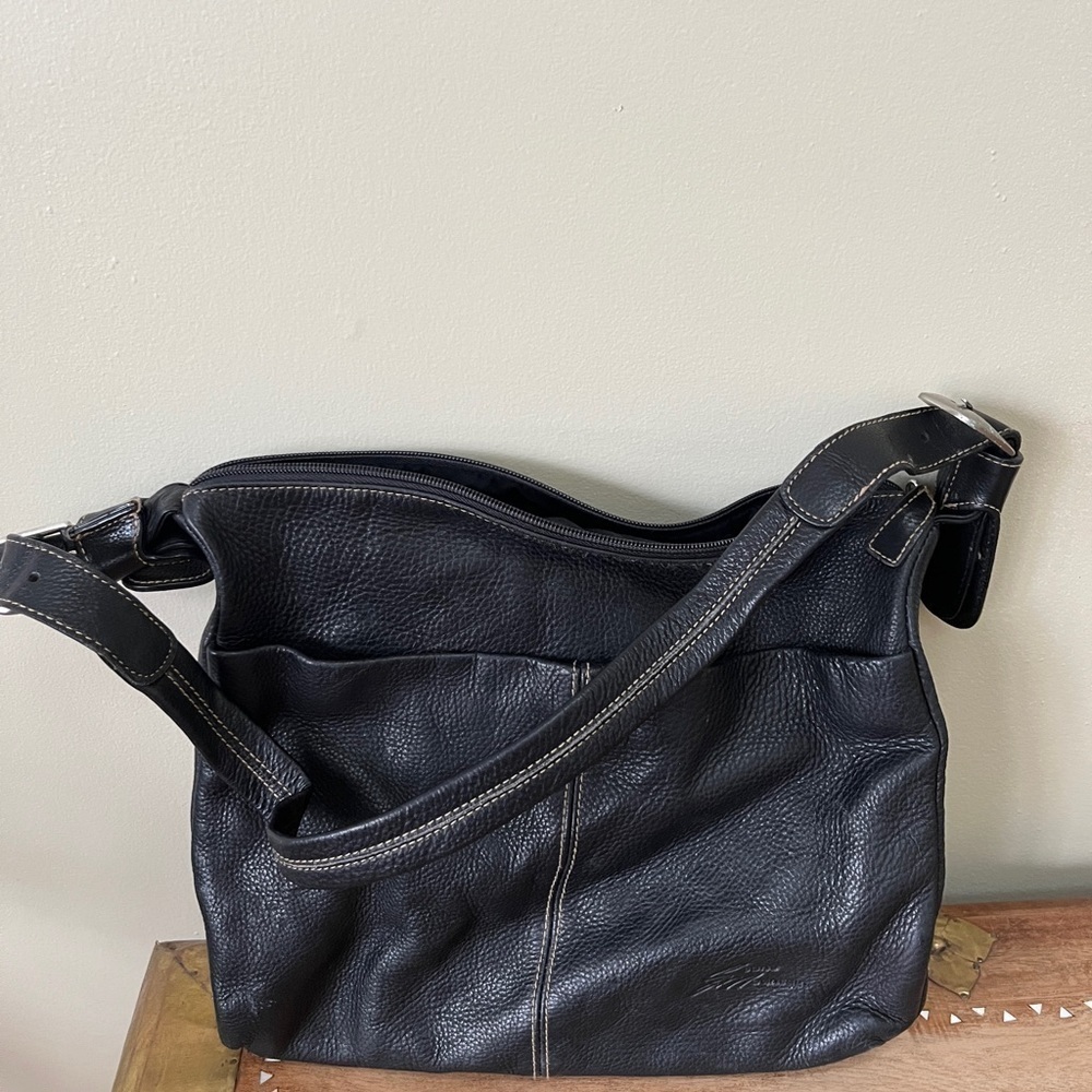 Stone Mountain faux leather purse with shoulder strap